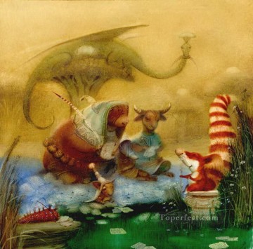  Animaux Tableaux - contes de fées animaux fantaisie
